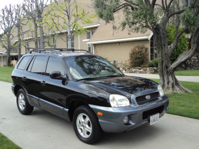 2004 HYUNDAI SANTA FE LX, black, we ...