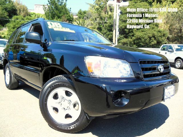 2006 TOYOTA HIGHLANDER 2WD black 24l 16v automatic luggage rackclean carfax 2 whee