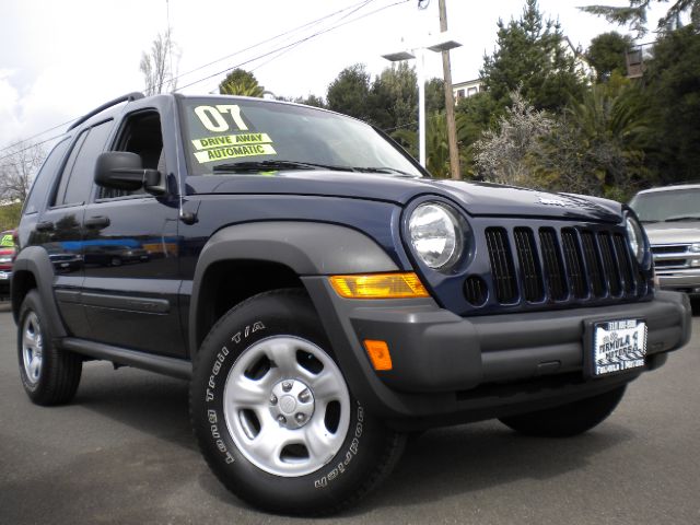 2007 JEEP LIBERTY SPORT blue v6 37l automatic power windows tinted windows ac luggage rack and mo