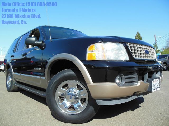 2002 FORD EXPLORER EDDIE BAUER 4WD black 46l automatic eddie bauer leather moon roof 2nd row 